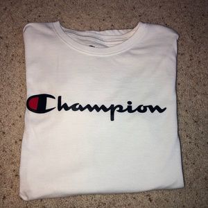 Basic white champion tee